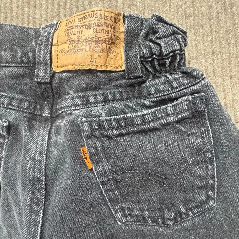 Vintage 90’s Levi’s Toddler 4T tapered waist Orange Tab Little Levi’s